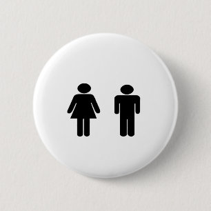 Badge Rond 5 Cm Objets homme et femme