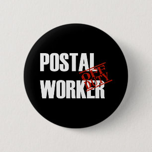 BADGE ROND 5 CM OBSCURITÉ QUI N'EST PAS DE SERVICE DE TRAVAILLEUR