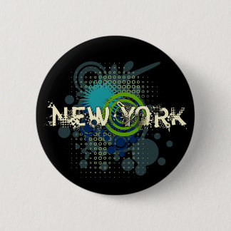 Badge Rond 5 Cm Obscurité tramée grunge moderne de bouton de New