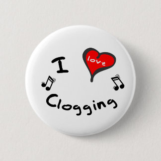Badge Rond 5 Cm Obstruer obstruant de coeur du cadeau I