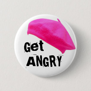 Badge Rond 5 Cm Obtenez fâché