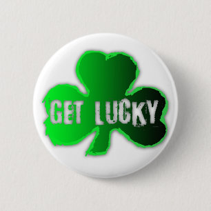 Badge Rond 5 Cm Obtenez Lucky St Patrick's Day Round Button