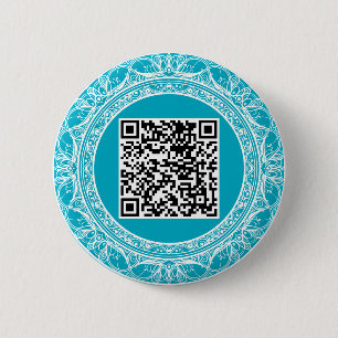 Badge Rond 5 Cm Obtenez une broche avec votre propre code QR