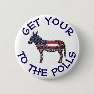 Badge Rond 5 Cm Obtenez votre A$$$ sur le bouton Vote Humour des s