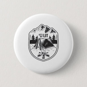 Badge Rond 5 Cm Obtenons des tentes lumineuses Camping Classic