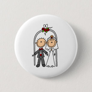 Badge Rond 5 Cm Obtention du bouton marié