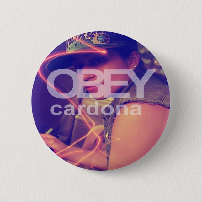 Badge Rond 5 Cm OBYLES : Cardona (Devant)