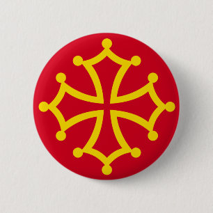 Badge Rond 5 Cm Occitania, France