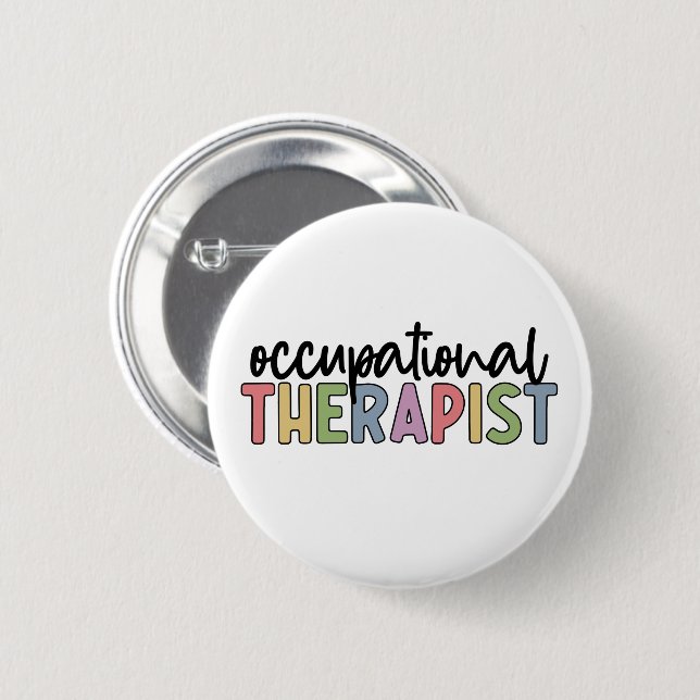 Badge Rond 5 Cm Occupational Therapeuy (Devant & derrière)