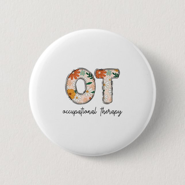 Badge Rond 5 Cm Occupational Therapy Ot Therast Ot Month  (Devant)