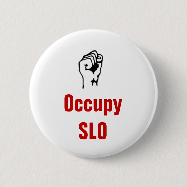 Badge Rond 5 Cm Occupez le bouton de SLO (Devant)