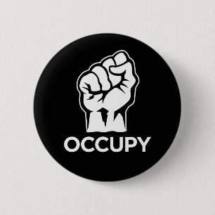 Badge Rond 5 Cm Occupez Wall Street - nous sommes les 99%