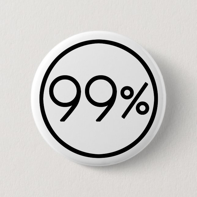 Badge Rond 5 Cm Occupez Wall Street que nous sommes le bouton de (Devant)