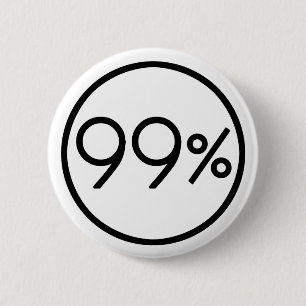Badge Rond 5 Cm Occupez Wall Street que nous sommes le bouton de