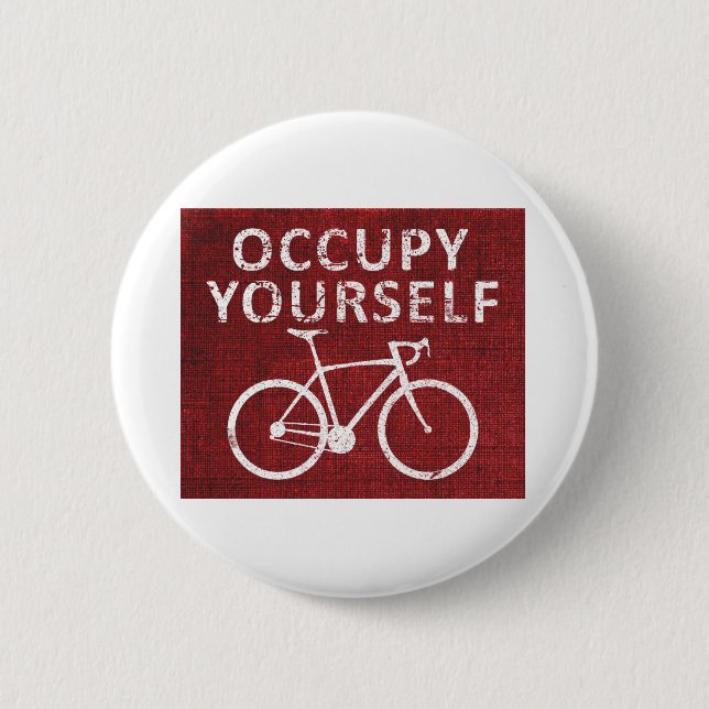 Badge Rond 5 Cm Occupy Yourself (Devant)