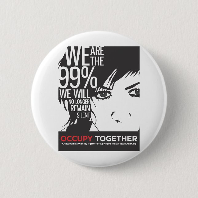 Badge Rond 5 Cm OccupyTogether_poster01 (Devant)