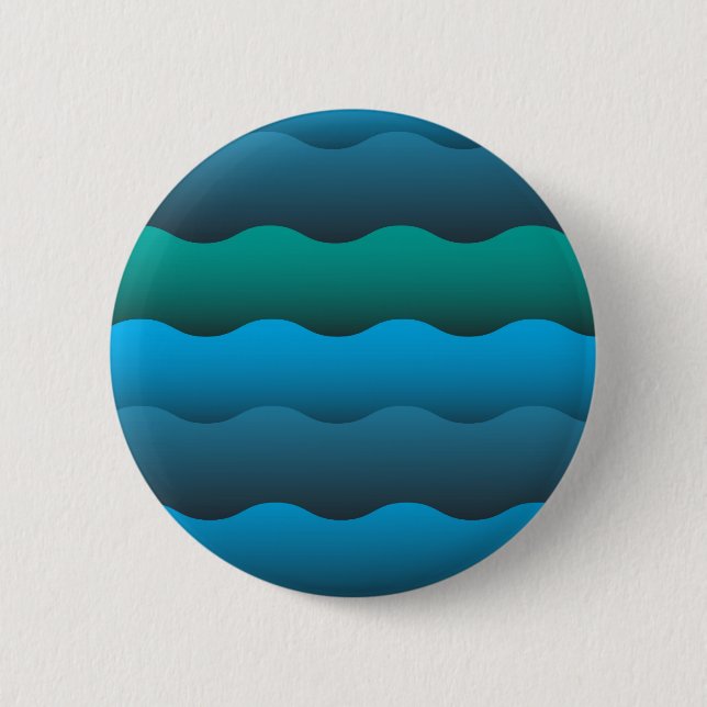 Badge Rond 5 Cm Ocean Waves (Devant)