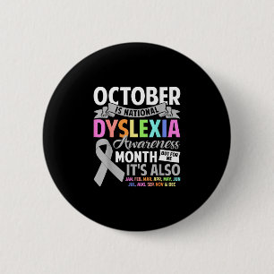 Badge Rond 5 Cm Octobre est le mois national de sensibilisation à