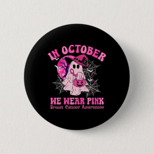 Badge Rond 5 Cm Octobre Nous Portons Le Cancer Du Sein Rose Femmes