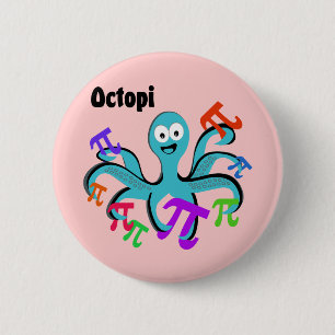 Badge Rond 5 Cm Octopi