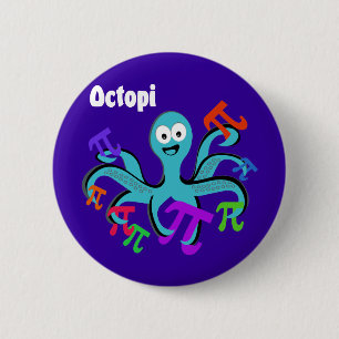 Badge Rond 5 Cm Octopi