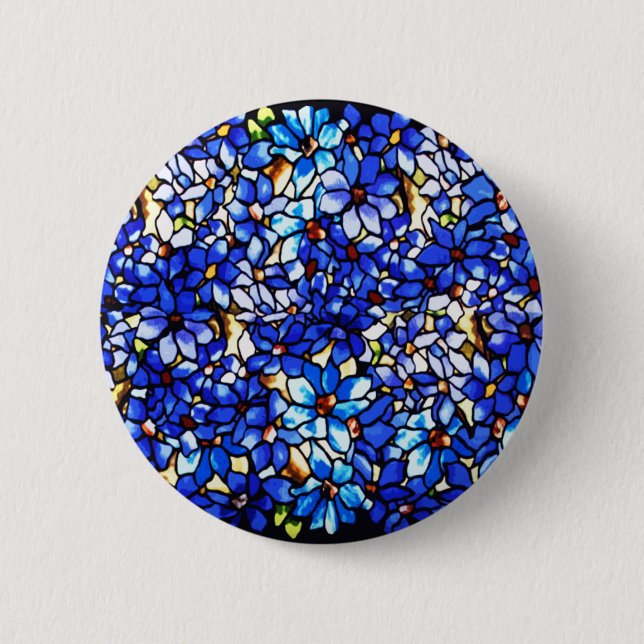 Badge Rond 5 Cm Ode to Tiffany Clematis (Devant)