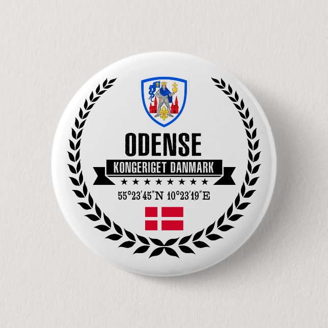 Badge Rond 5 Cm Odense (Devant)