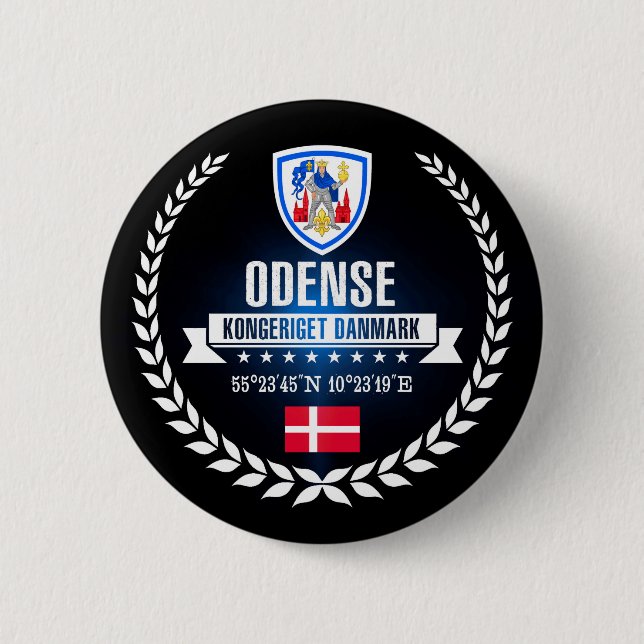 Badge Rond 5 Cm Odense (Devant)