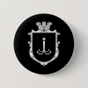 Badge Rond 5 Cm Odesa Odessa Armoiries Drapeau de l'Ukraine Ukr