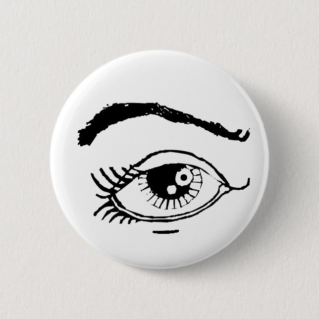 Badge Rond 5 Cm Oeil (Devant)