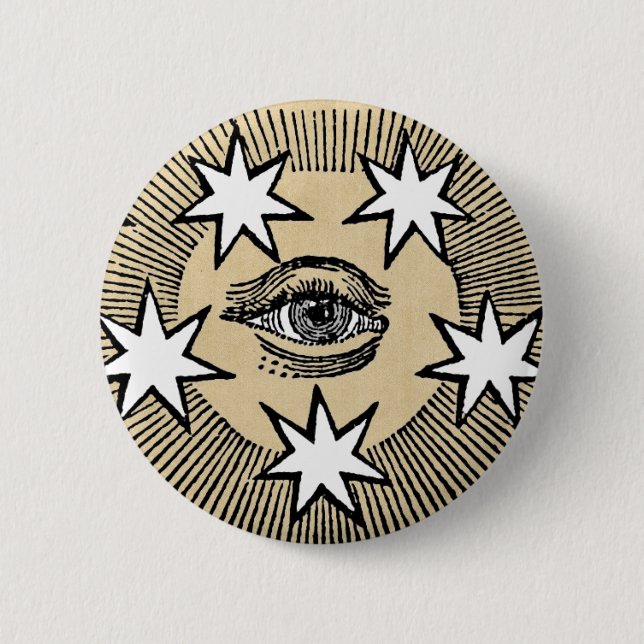 Badge Rond 5 Cm Oeil à vue (Devant)