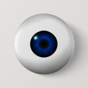 Badge Rond 5 Cm oeil bleu