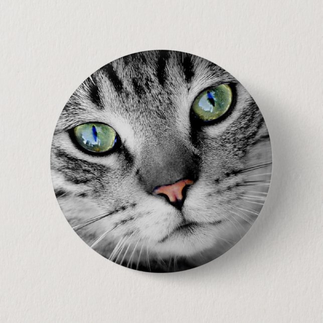 Badge Rond 5 Cm Oeil de chat (Devant)