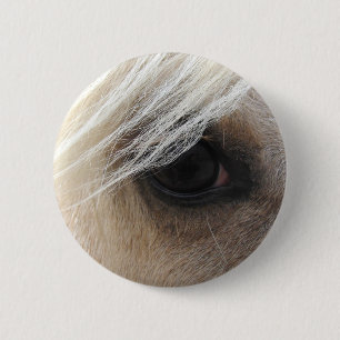 Badge Rond 5 Cm Oeil de cheval Palomino