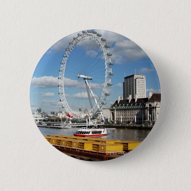 Badge Rond 5 Cm Oeil de Londres (Devant)