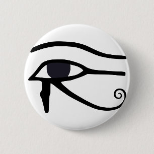 BADGE ROND 5 CM OEIL ÉGYPTIEN DE HORUS