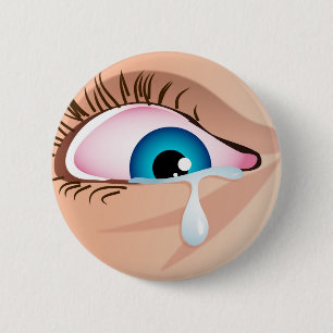 Badge Rond 5 Cm Oeil éploré
