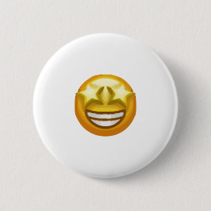Badge Rond 5 Cm oeil étoile émoji