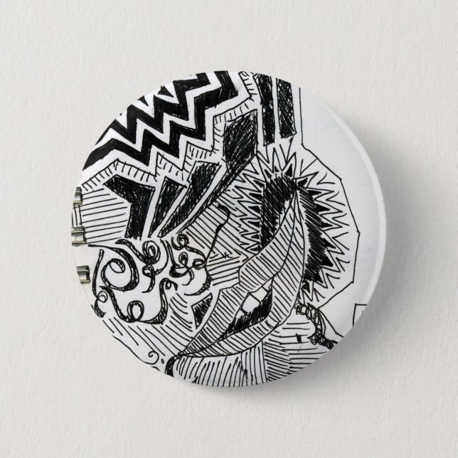 Badge Rond 5 Cm oeil fol (Devant)