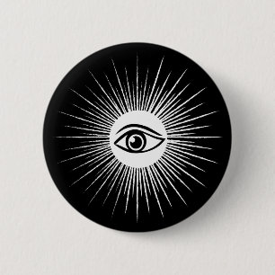 Badge Rond 5 Cm Oeil masonique
