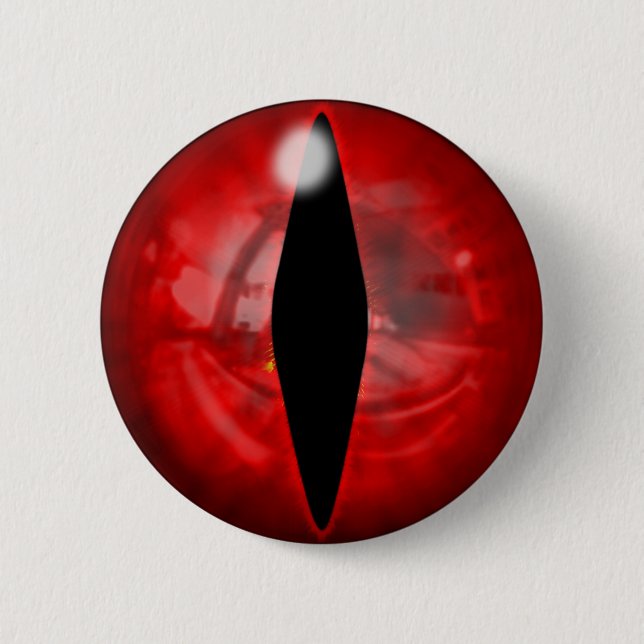 Badge Rond 5 Cm Oeil rouge de dragon (Devant)