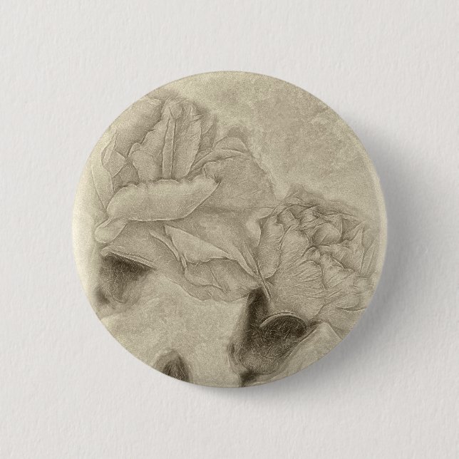 Badge Rond 5 Cm Oeillets roses 3 Antiqued (Devant)