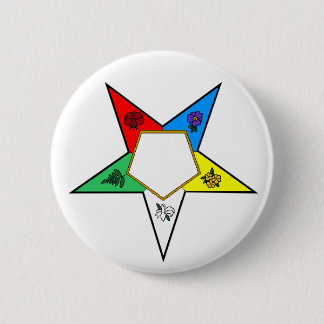 Badge Rond 5 Cm OES Flower Star Button
