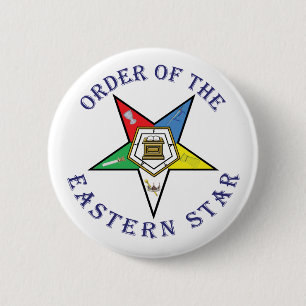 BADGE ROND 5 CM OES MARQUÉ AVEC DES LETTRES