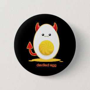 Badge Rond 5 Cm Oeuf de Deviled