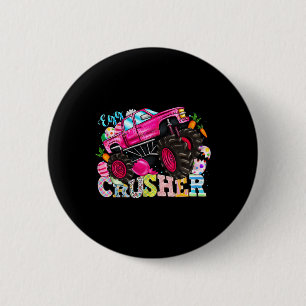 Badge Rond 5 Cm Oeufs Croisés Fête de Pâques Monster Camion Enfant