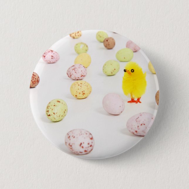 Badge Rond 5 Cm oeufs de poule (Devant)