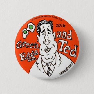 Badge Rond 5 Cm Oeufs verts et Ted Cruz pour le président