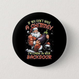 Badge Rond 5 Cm Offensive Noël Adult Ual Innuendo Père Noël Rude