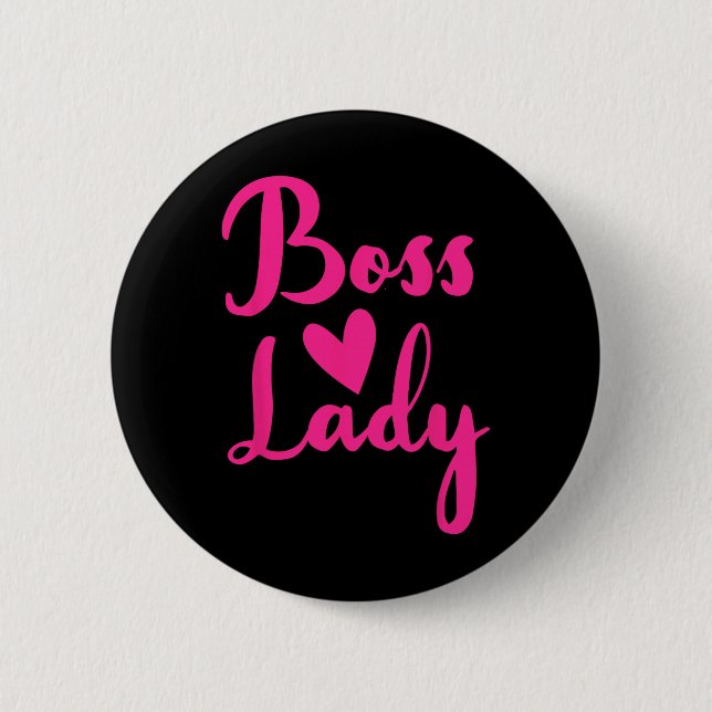 Badge Rond 5 Cm Office Employee Bosses Day Female Boss Ceo Manager (Devant)